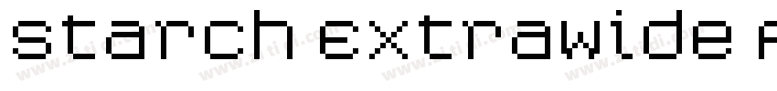 Starch ExtraWide Reg字体转换